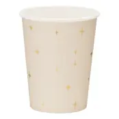Pappersmuggar Stjärnor Beige - 6-pack