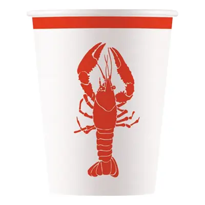 Pappersmuggar Stora Kräftskiva - 8-pack