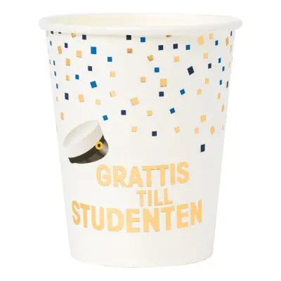 Pappersmuggar Student Guldfolie - 8-pack