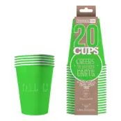 Party Cups Papper Grön - 20-pack