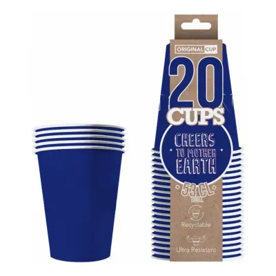Party Cups Papper Marinblå - 20-pack