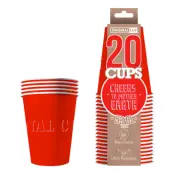 Partycups Papper Röd - 20-pack