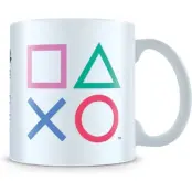 Playstation - gaming Mugg - Playstation Shapes - för  flerfärgad