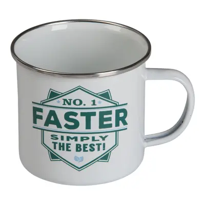 Retromugg med Text - Faster