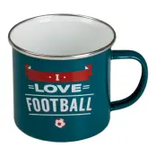 Retromugg med Text - Football