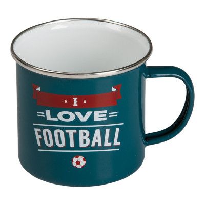 Retromugg med Text - Football