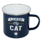 Retromugg med Text - I Love My Cat