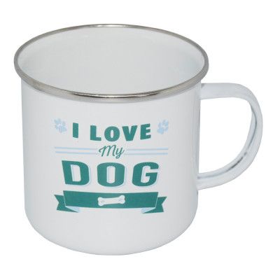 Retromugg med Text - I Love My Dog