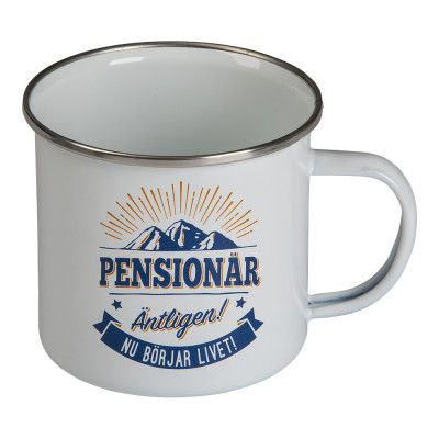 Retromugg med Text - Pensionär