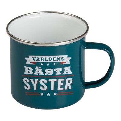 Retromugg med Text - Världens Bästa Syster