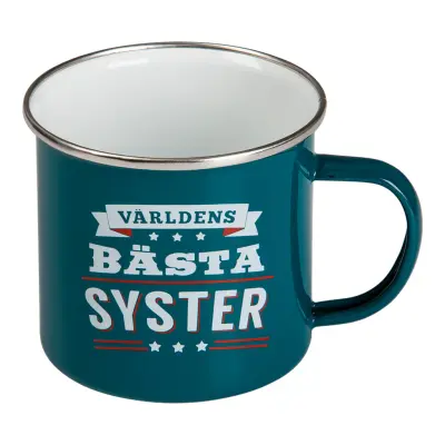 Retromugg med Text - Världens Bästa Syster