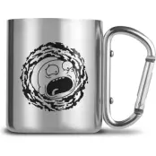 Rick And Morty - Anime Mugg - Mugg med karbinhake - för silverfärgad