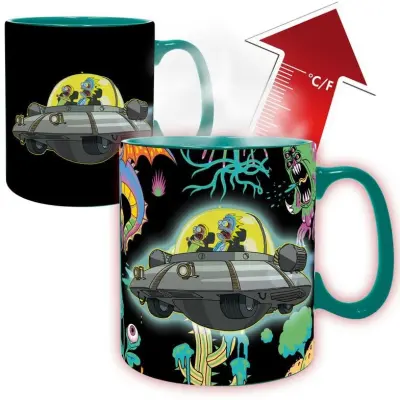 Rick And Morty Mugg - Space Ship - Tasse mit Thermoeffekt - för  flerfärgad