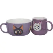 Sailor Moon - Anime Mugg-paket - Luna & Artemis - för  flerfärgad