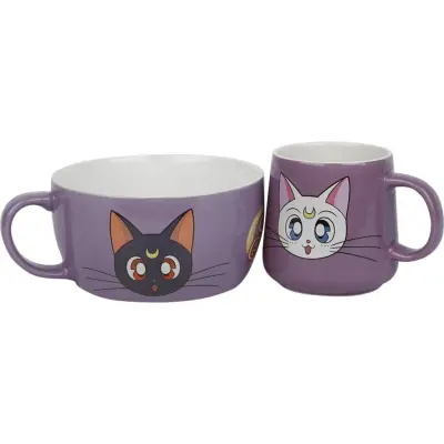 Sailor Moon - Anime Mugg-paket - Luna & Artemis - för  flerfärgad