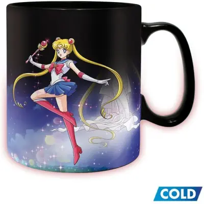 Sailor Moon - Anime Mugg - Sailor & Chibi - Heat-Change Mug - för  flerfärgad
