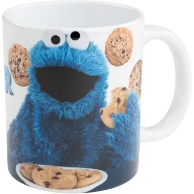 Sesam Mugg - Cookie Monster - för  flerfärgad