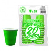 Shotglas Grön - 20-pack