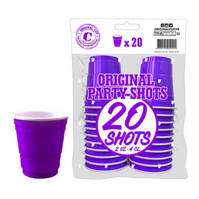 Shotglas Lila - 20-pack