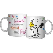 Snobben - Anime Mugg - Ein Lächeln ist der schönste Start in den Tag! - för None - vit