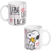 Snobben - Anime Mugg - Lebe, Liebe, Lache! - för  vit/multifärgad