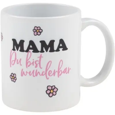 Snobben - Anime Mugg - Mama du bist wunderbar! - för  vit/svart