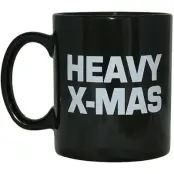 Sprüche - Fun Mugg - Heavy X-Mas - för  svart