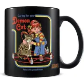 Steven Rhodes - Fun Mugg - Demon Cat - för svart