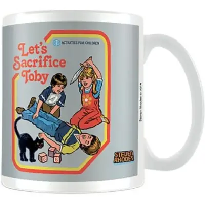 Steven Rhodes - Fun Mugg - Let's Sacrifice Toby - för None - vit