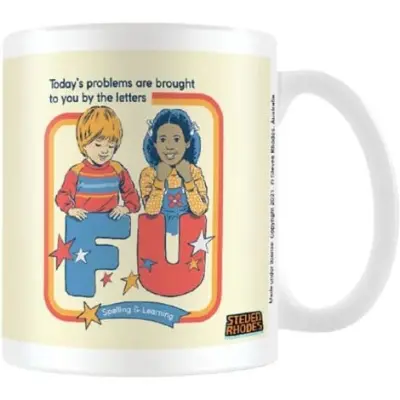 Steven Rhodes - Fun Mugg - Spelling & Learning - för None - vit