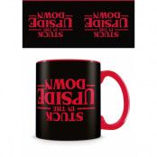 Stranger Things Mugg Stuck In Upside Down