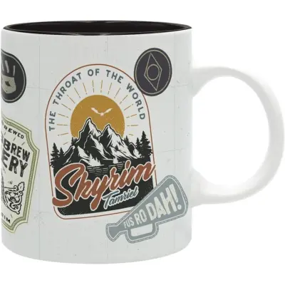 The Elder Scrolls V - Skyrim - gaming Mugg - Badges - för  flerfärgad