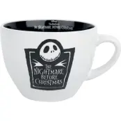 The Nightmare Before Christmas - Disney Mugg - Cappuccinomugg - för None - svart/vit