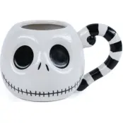 The Nightmare Before Christmas - Disney Mugg - Jack Head - för  vit/svart