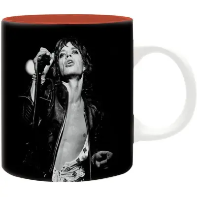 The Rolling Stones Mugg - Jagger - Tasse mit Thermoeffekt - för  röd/svart/vit