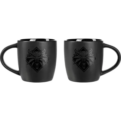 The Witcher - gaming Mugg - Wolf - för  svart