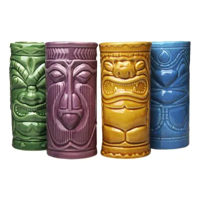 Tiki Mugg Set - 4-pack