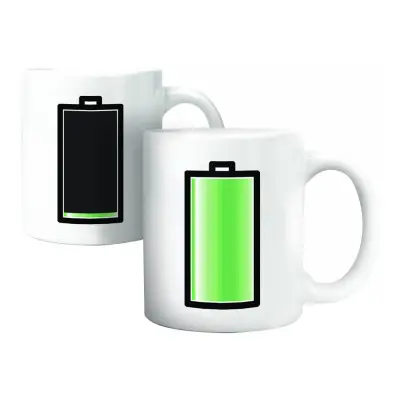 Värmekänslig Mugg med Batteriindikator