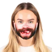 Munskydd med Ansiktsmotiv - Motiv 4