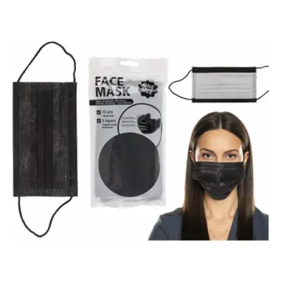 Munskydd Svart - 10-pack