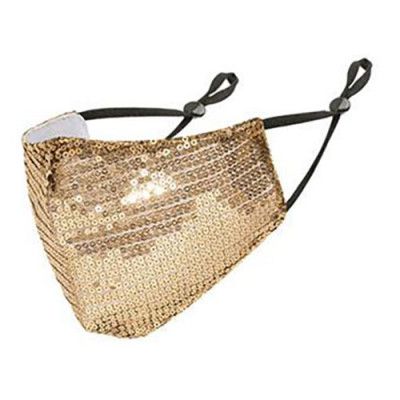 Paljettmunskydd - Guld