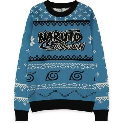 Naruto - Anime Christmas Jumper - Shippuden - Logo - M XXL - för Herr - flerfärgad