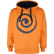 Naruto - Anime Luvtröja - Naruto Logo - S XXL - för Herr - orange