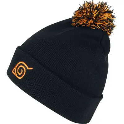Naruto - Anime Mössa - Konoha Beanie - för  svart