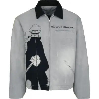 Naruto - Anime Mellansäsongsjacka - Shippuden - Pain - S 3XL - för Herr - flerfärgad