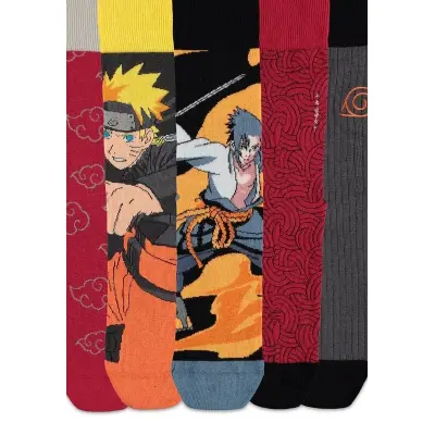 Naruto - Anime Strumpor - Naruto Shippuden - 5er Pack - EU 35-38 EU 39-42 - för  flerfärgad