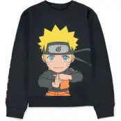 Naruto - Anime Sweatshirt - Barn - Shippuden - Naruto Uzumaki - 158/164 - för barn - svart