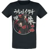 Naruto - Anime T-shirt - Akatsuki Itachi - S L - för Herr - svart