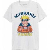 Naruto - Anime T-shirt - Ichiraku Ramen - S XXL - för Herr - vit