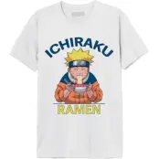 Naruto - Anime T-shirt - Ichiraku Ramen - S XXL - för Herr - vit
